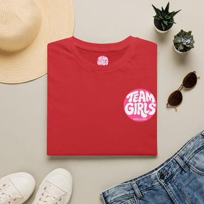 Team Girls Premium T-Shirt — Pink Retro Logo Tee for Women & Girls