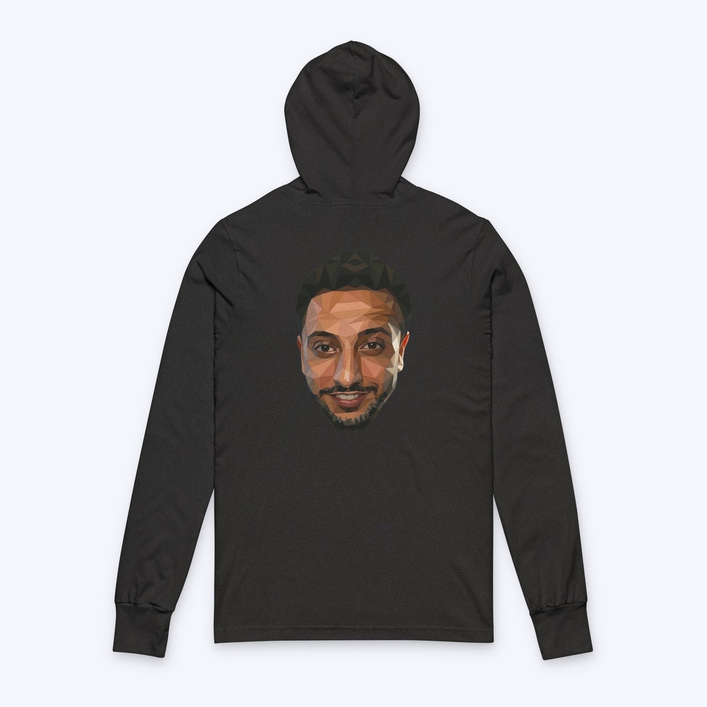 NasDas T-Shirt Long Sleeve Tee — Small Chest & Back Portrait