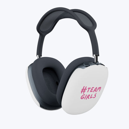 Premium AirPod Max Case — ‘Team Girls’ Pink Logo Protective Covers