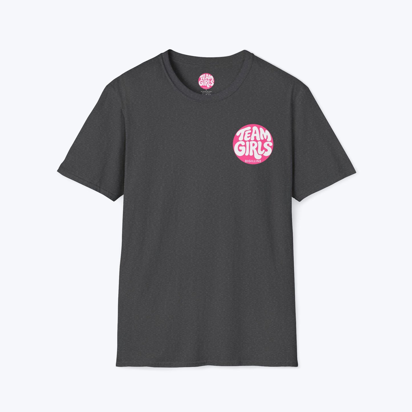 Team Girls Premium T-Shirt — Pink Retro Logo Tee for Women & Girls