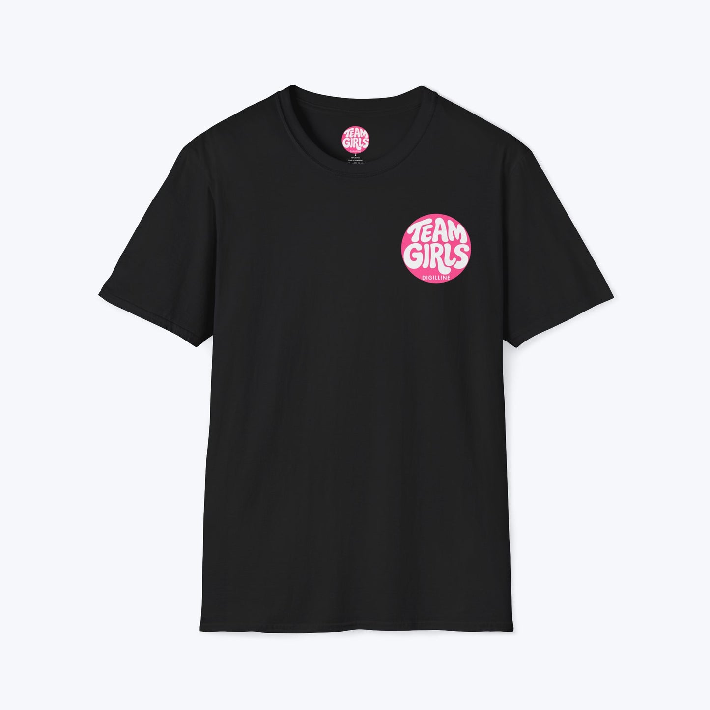 Team Girls Premium T-Shirt — Pink Retro Logo Tee for Women & Girls