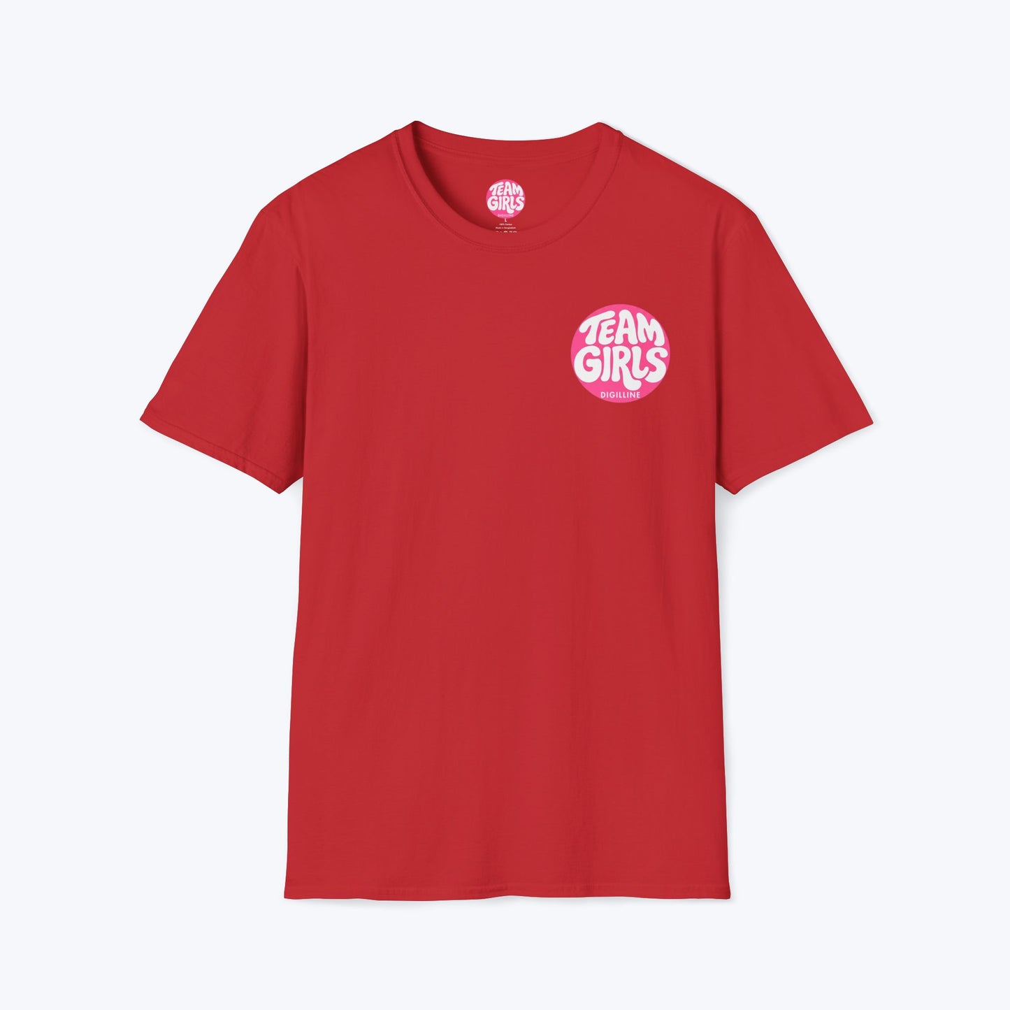 Team Girls Premium T-Shirt — Pink Retro Logo Tee for Women & Girls