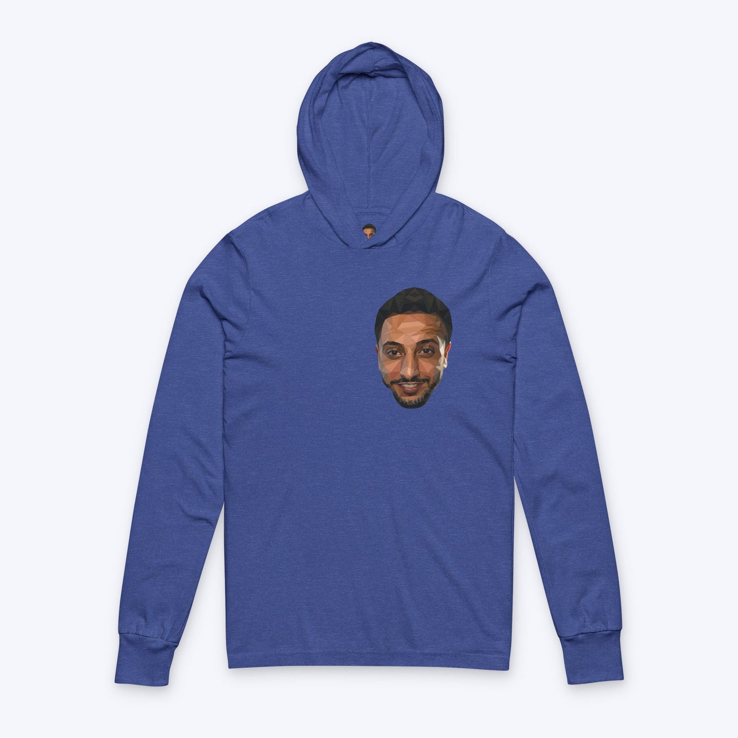 NasDas T-Shirt Long Sleeve Tee — Small Chest & Back Portrait
