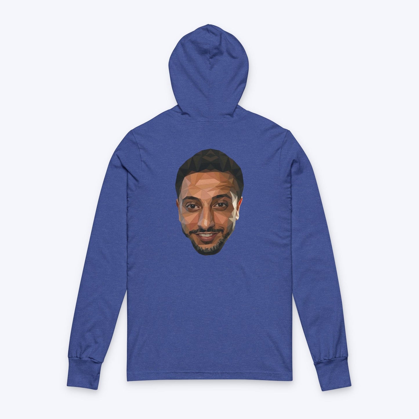 NasDas T-Shirt Long Sleeve Tee — Small Chest & Back Portrait