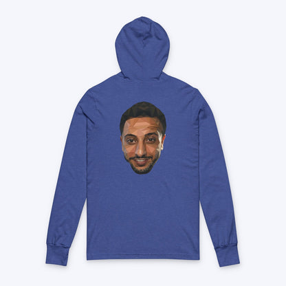 NasDas T-Shirt Long Sleeve Tee — Small Chest & Back Portrait