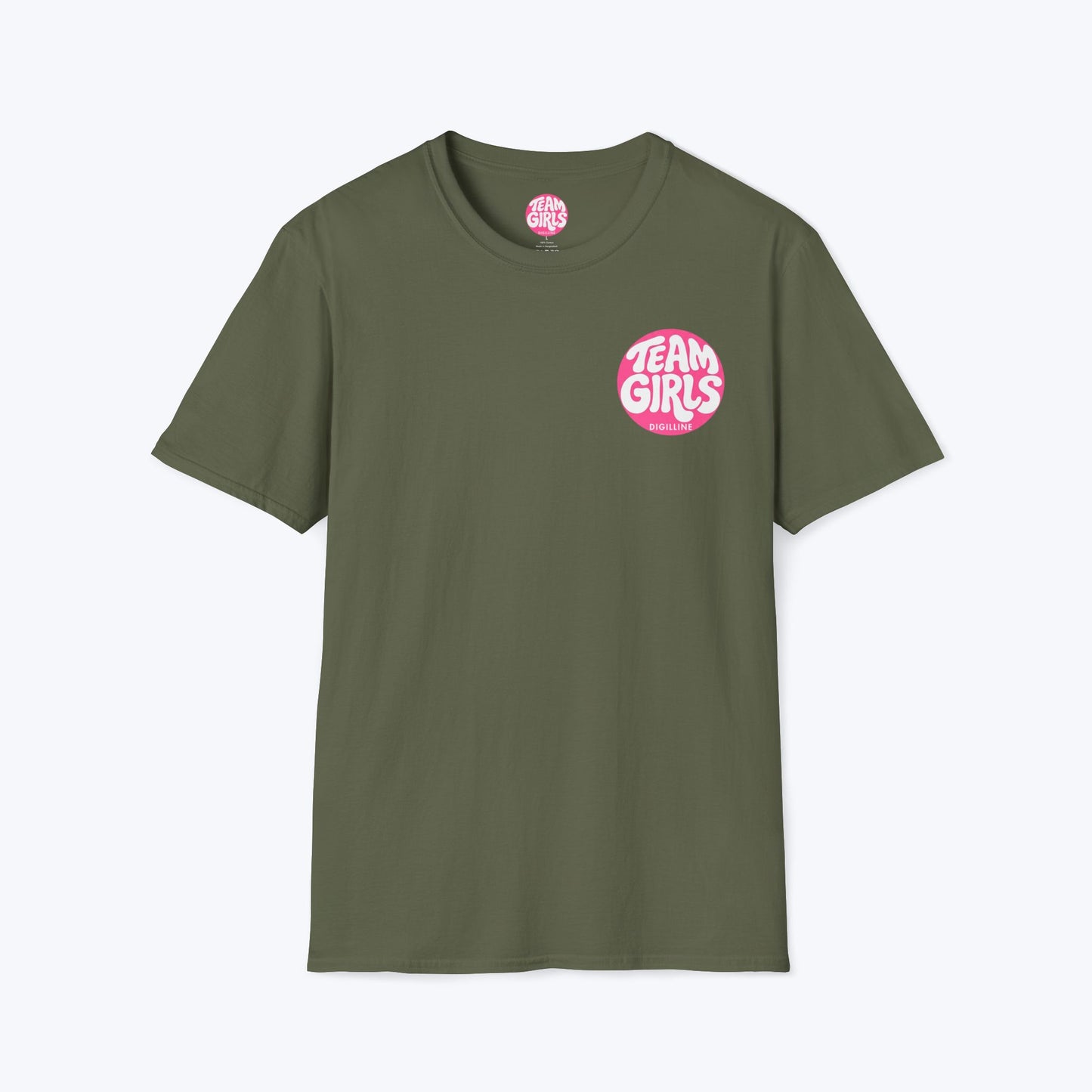 Team Girls Premium T-Shirt — Pink Retro Logo Tee for Women & Girls
