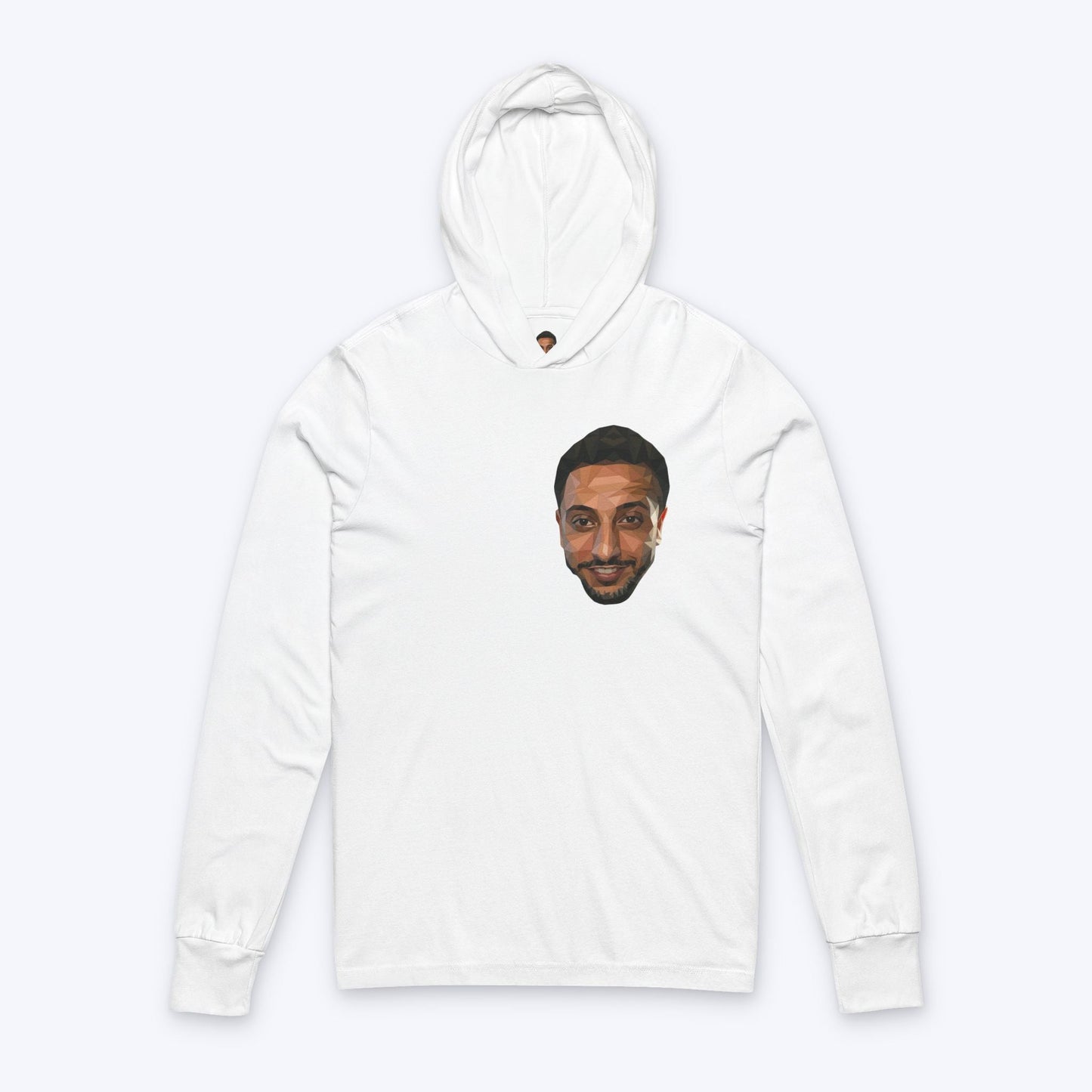 NasDas T-Shirt Long Sleeve Tee — Small Chest & Back Portrait
