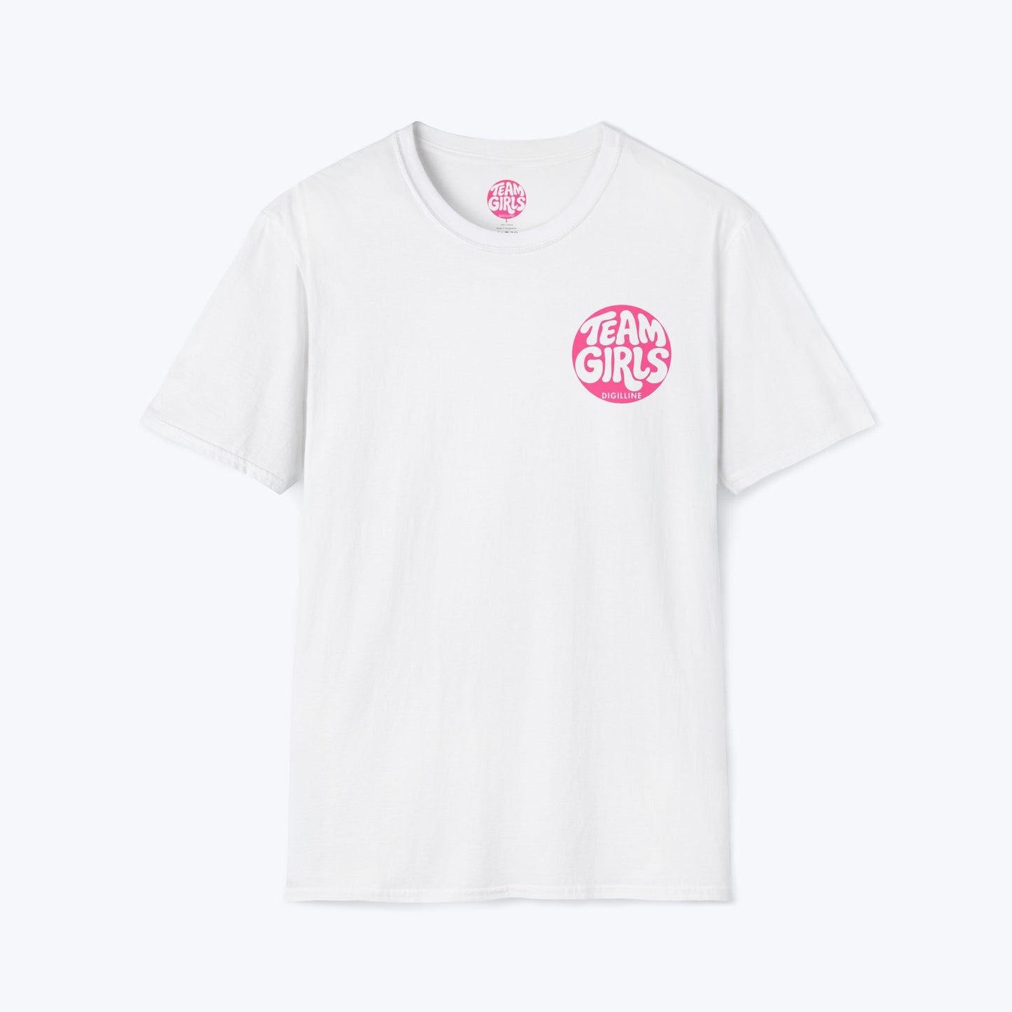 Team Girls Premium T-Shirt — Pink Retro Logo Tee for Women & Girls