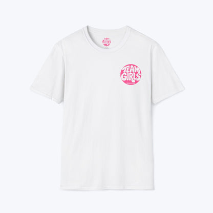 Team Girls Premium T-Shirt — Pink Retro Logo Tee for Women & Girls