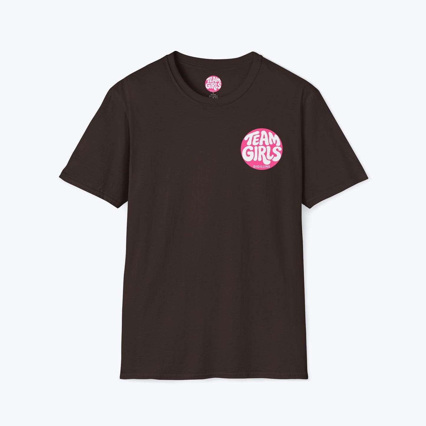 Team Girls Premium T-Shirt — Pink Retro Logo Tee for Women & Girls