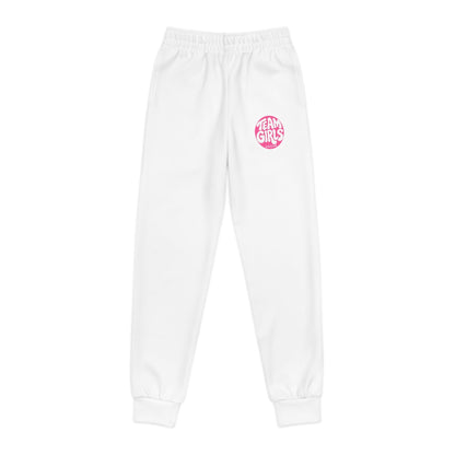 Youth Joggers Premium — 'Team Girls' Pink Logo Sweatpants for Kids