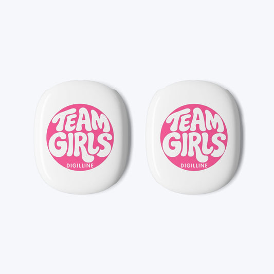 Premium AirPod Max Case — ‘Team Girls’ Pink Logo Protective Covers
