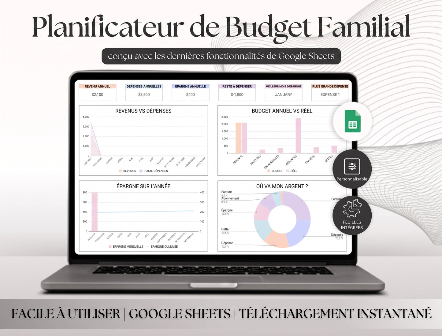 Version Premium (Budget Planner 2026 Tout-en-Un)