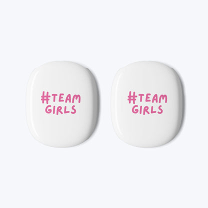 Premium AirPod Max Case — ‘Team Girls’ Pink Logo Protective Covers