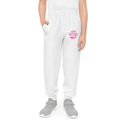 Youth Joggers Premium — 'Team Girls' Pink Logo Sweatpants for Kids