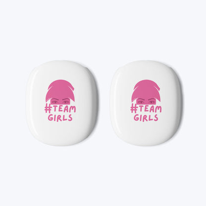 Premium AirPod Max Case — ‘Team Girls’ Pink Logo Protective Covers