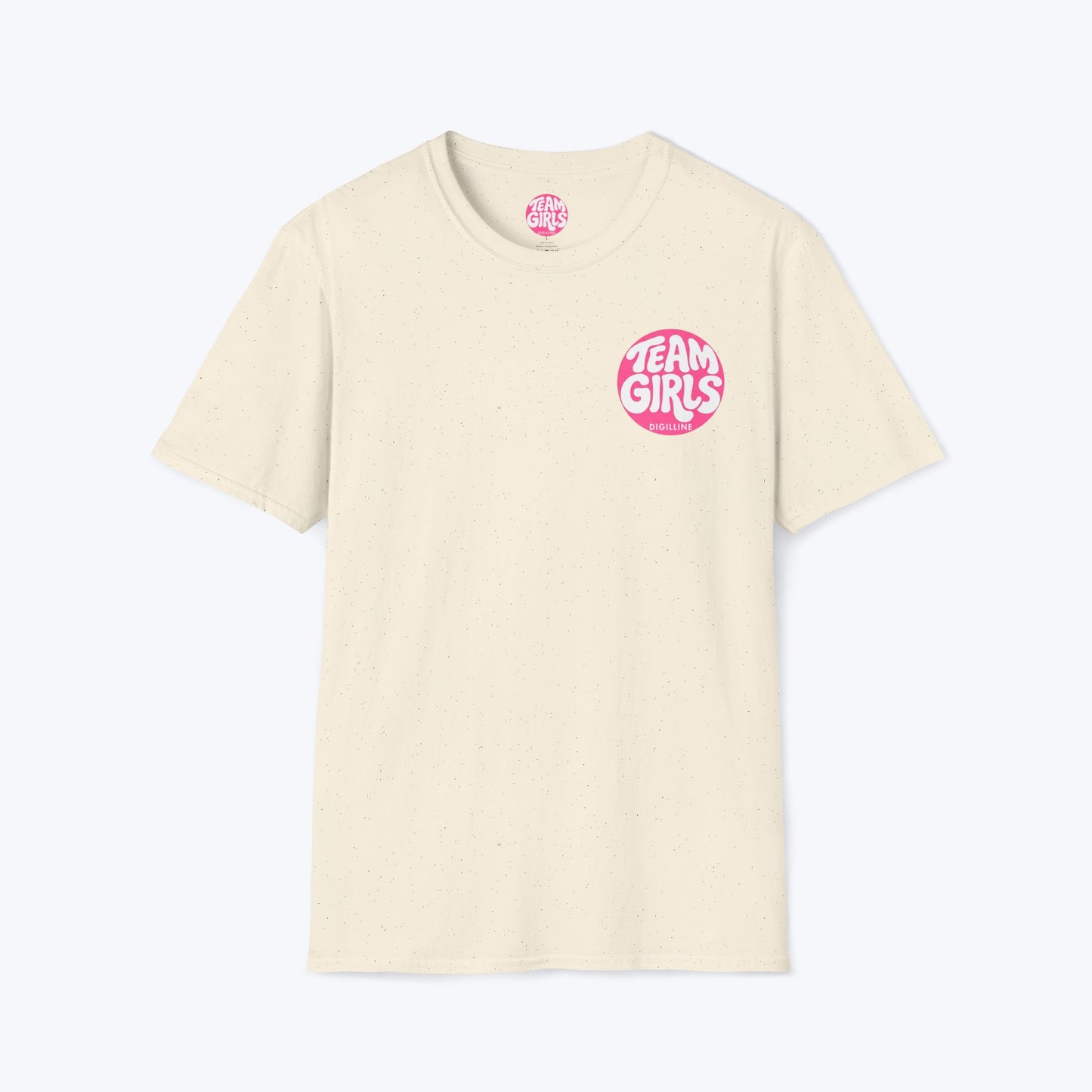 Team Girls Premium T-Shirt — Pink Retro Logo Tee for Women & Girls
