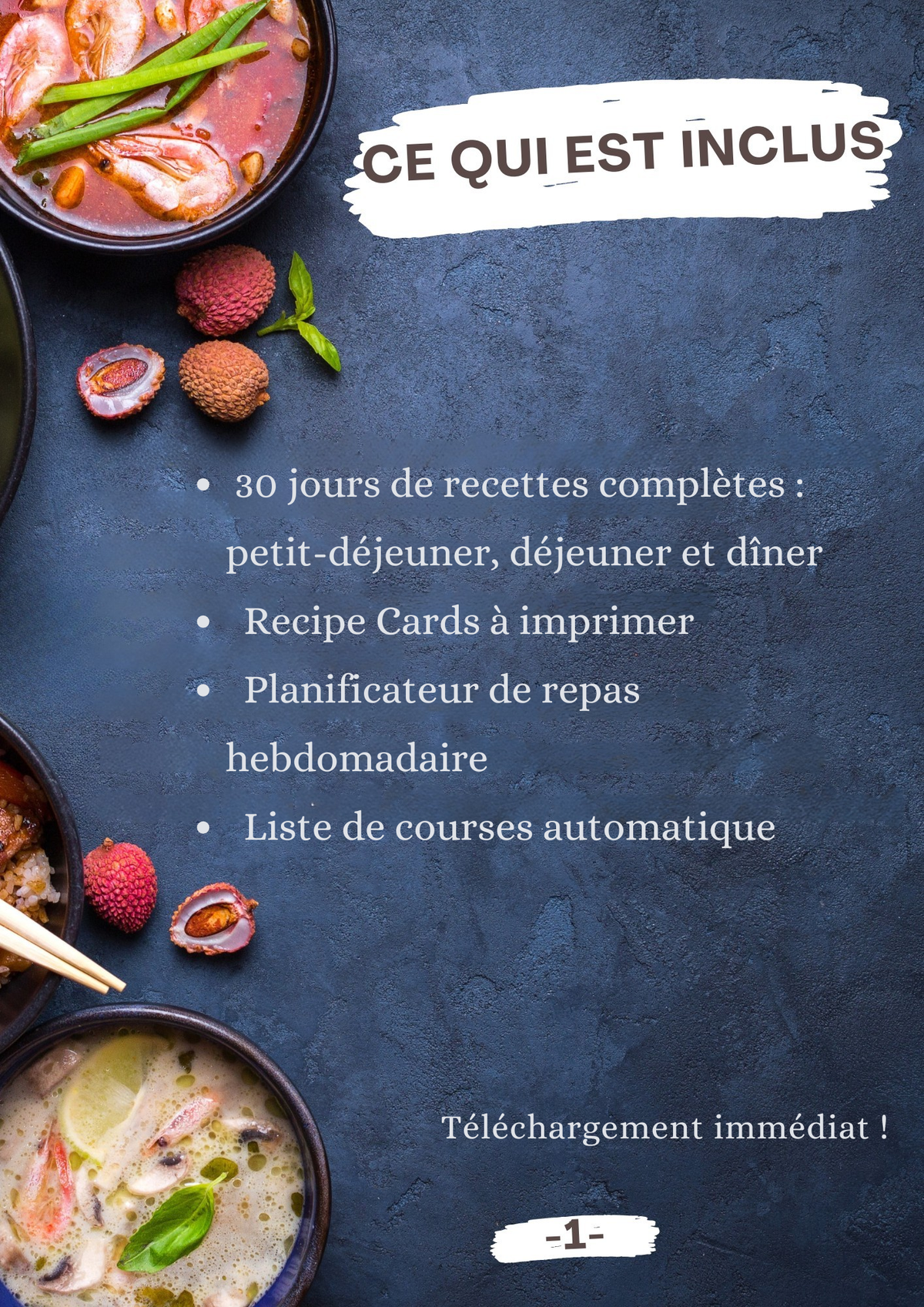Le Kit Ultime de 30 Jours de Repas + bonus!