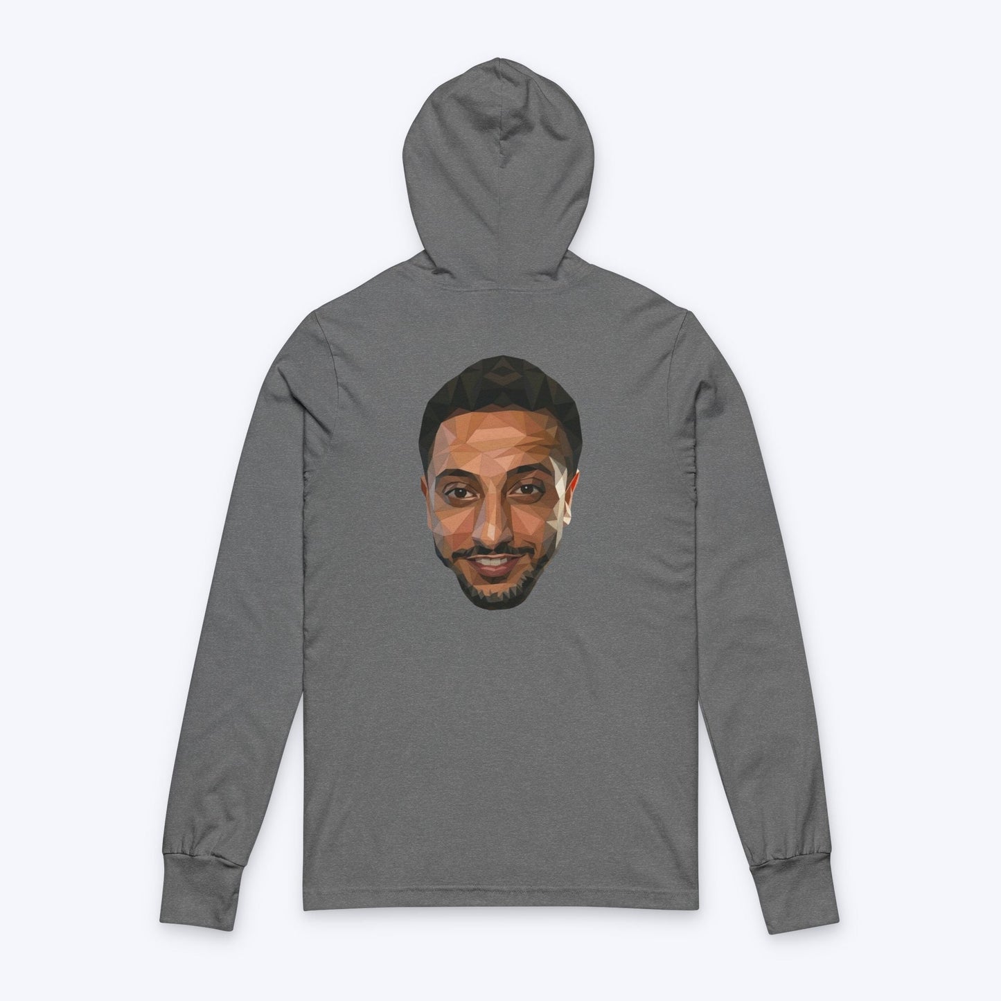 NasDas T-Shirt Long Sleeve Tee — Small Chest & Back Portrait
