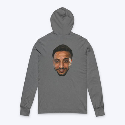 NasDas T-Shirt Long Sleeve Tee — Small Chest & Back Portrait