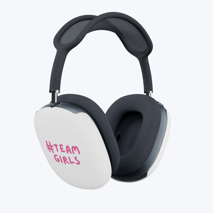 Premium AirPod Max Case — ‘Team Girls’ Pink Logo Protective Covers