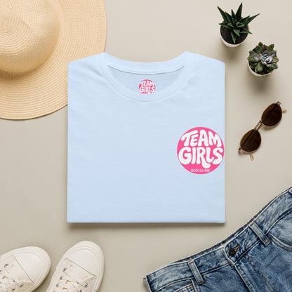 Team Girls Premium T-Shirt — Pink Retro Logo Tee for Women & Girls