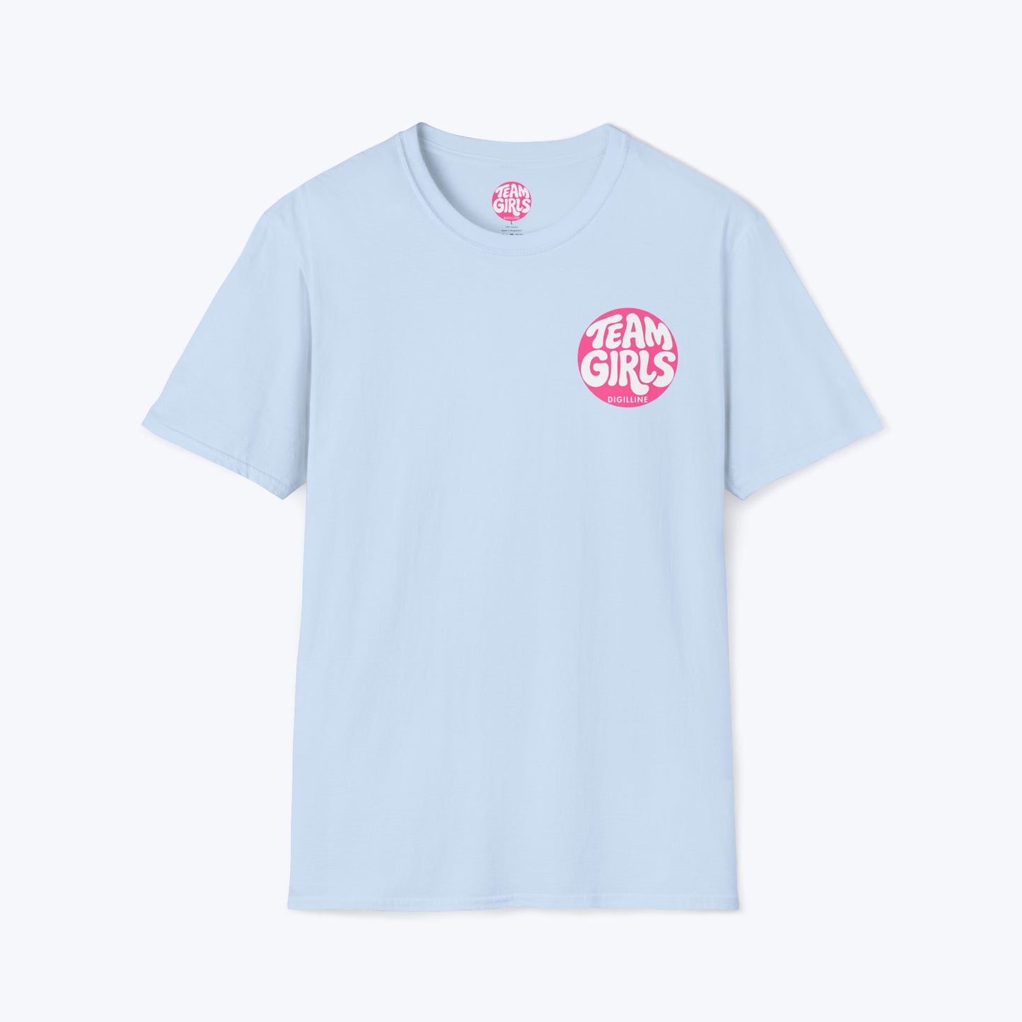 Team Girls Premium T-Shirt — Pink Retro Logo Tee for Women & Girls
