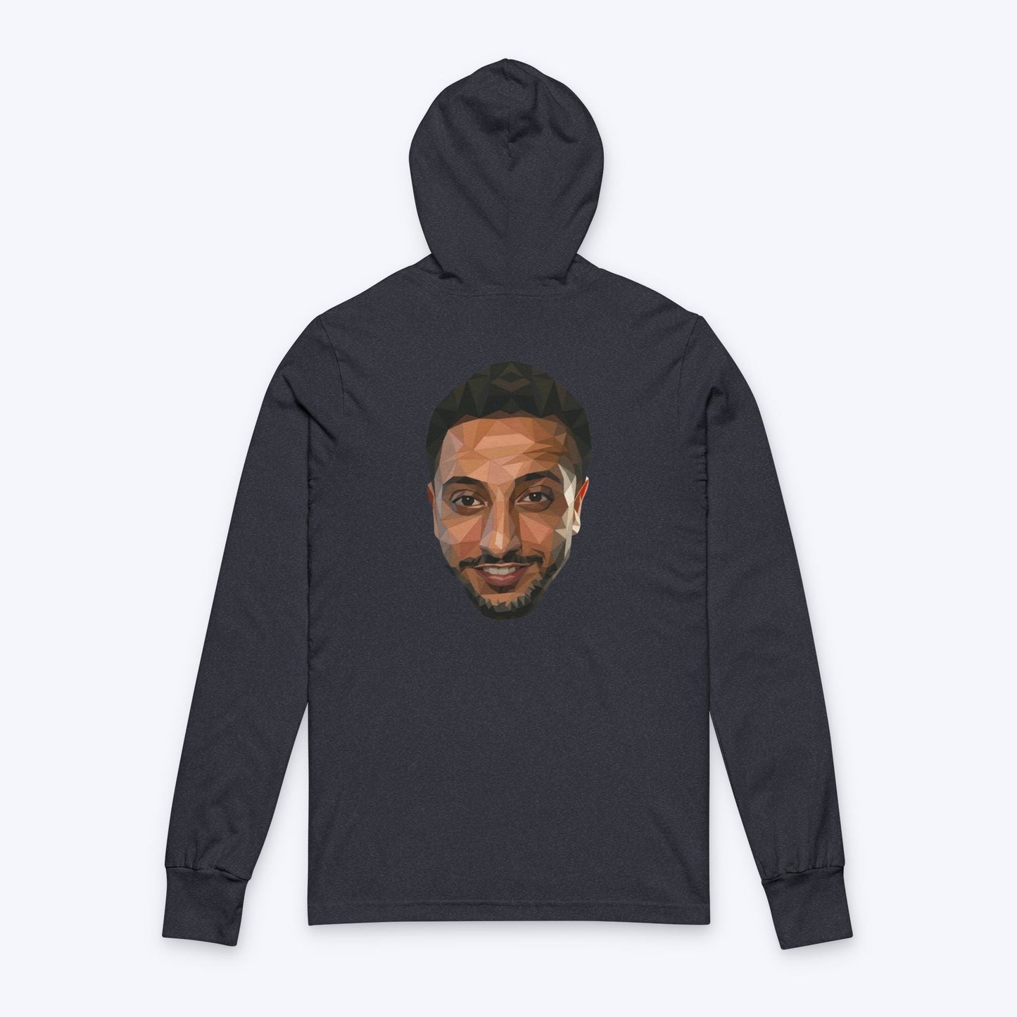 NasDas T-Shirt Long Sleeve Tee — Small Chest & Back Portrait