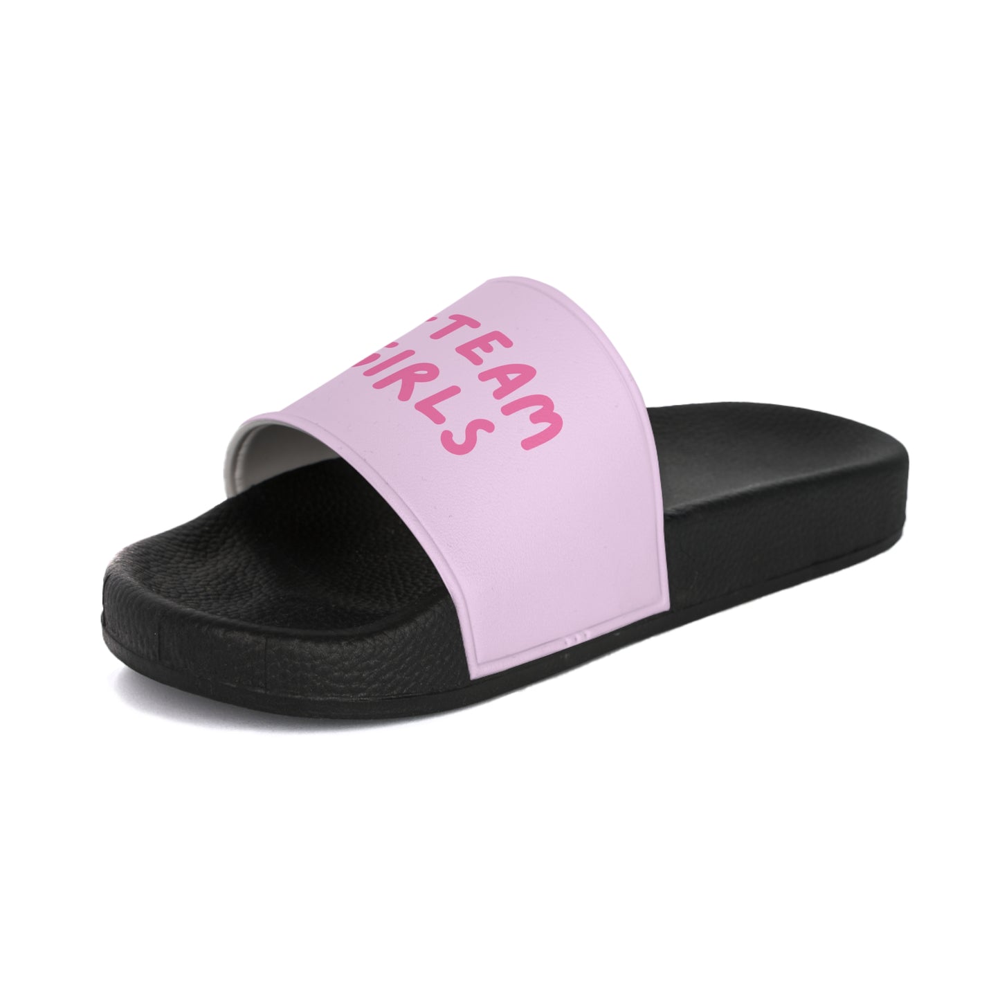 Premium #Team Girls Slide Sandals — Pink Women's Pool & Beach Slides