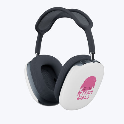 Premium AirPod Max Case — ‘Team Girls’ Pink Logo Protective Covers