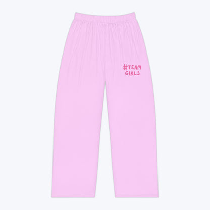 Premium Pink 'Team Girls' Pajama Pants – Women's Cozy Lounge Sleepwear