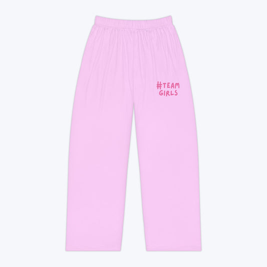 Premium Pink 'Team Girls' Pajama Pants – Women's Cozy Lounge Sleepwear