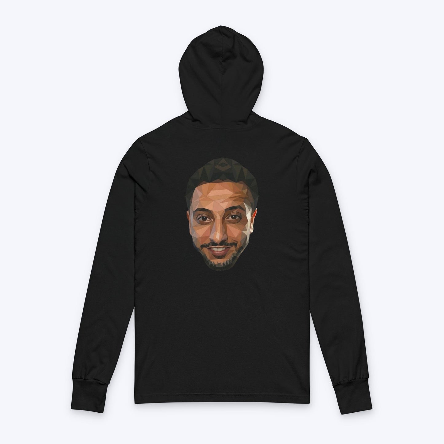 NasDas T-Shirt Long Sleeve Tee — Small Chest & Back Portrait
