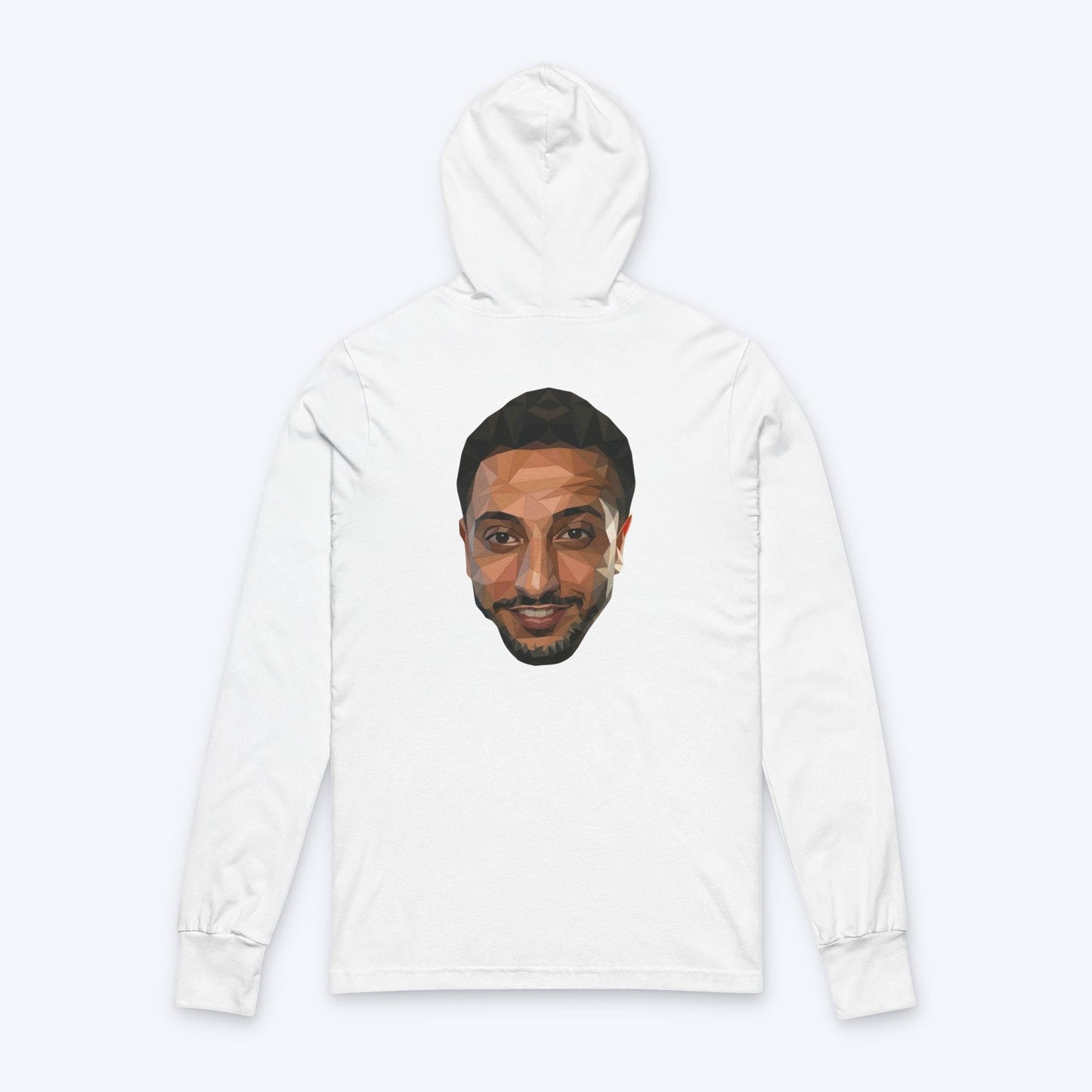 NasDas T-Shirt Long Sleeve Tee — Small Chest & Back Portrait