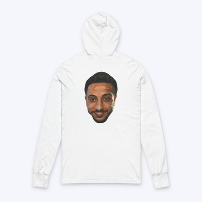 NasDas T-Shirt Long Sleeve Tee — Small Chest & Back Portrait