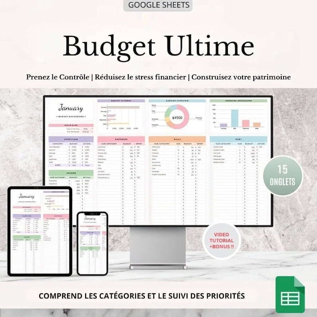Planificateur Budget Intelligent (Excel/Sheets)