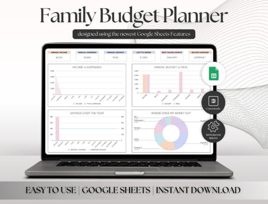 Premium Family Budget Planner 2026 +Gift !!